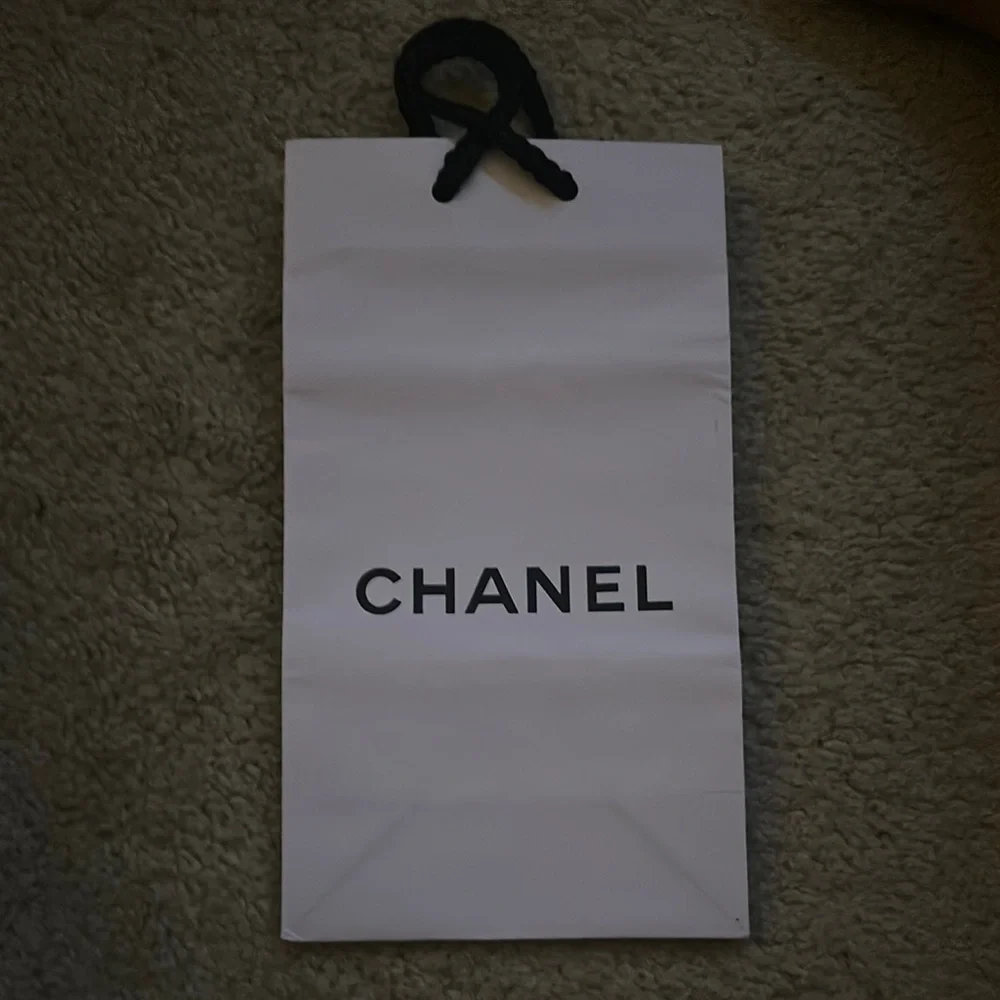 Chanel White Shopping Bag